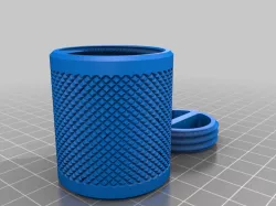 Knurled Flush Screw Lid Container - 32x32