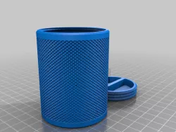 Knurled Flush Screw Lid Container - 50W60H