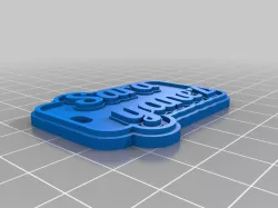 My Customized Multiline Tag or Keychain