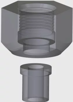 Nut 1/2" NPT