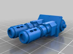 Plastic predator tank melta cannon