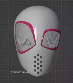 Spider-Gwen Face Shell Across the Spider-verse