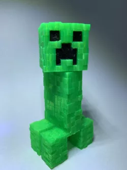 Textured Minecraft Creeper - Eyes and mouth inlays