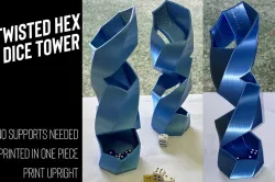 Twisted Hexagon Dice Tower
