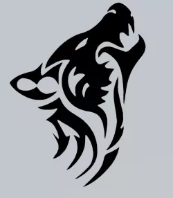 Wolf silhouette Wall Art