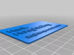 3d bus card
