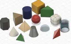 Basic geometric shapes 3D