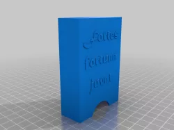 Card deck holder "Fortes fortuna juvat"