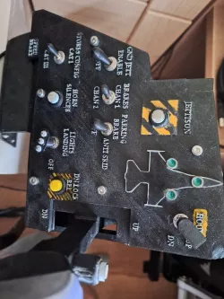 F16 Sim Landing gear Panel + Mounting