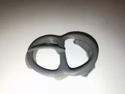Fantasy belt buckle with tongue and rivet