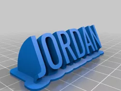 Jordan Name Plate