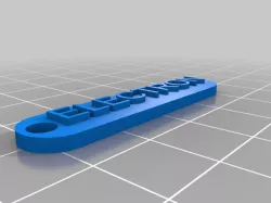 My Customized Keychain  (OpenSCAD)