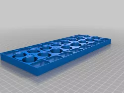 My Customized Parametric 16 Valve Engine Head Disassembly Tray / Parts Organizer