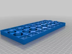 My Customized Parametric 16 Valve Engine Head Disassembly Tray / Parts Organizer