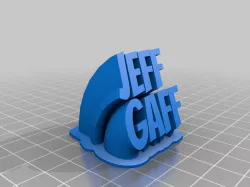 My Customized Sweeping 2-line name plate (text)