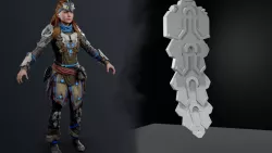 Spine back armor from the Shield weaver armor: Horizon zero dawn and Horizon forbidden west  