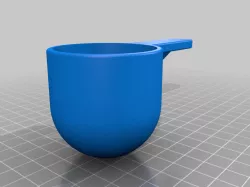 Washing powder dosing cup 