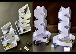 Zig Zag Dice Tower - with dice tray