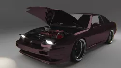 180SX RIG FULL INTERIOR  ENGINE Low-poly  3D model