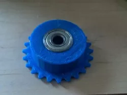 #25 Chain sprocket - 24 tooth w/ bearings
