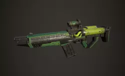 3D Gun AH Craw Series  Asset Model and textures 3D model