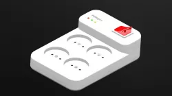 4Ways Outlet Socket With Switch