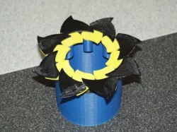 8-Leaf Fully Printable Iris Box