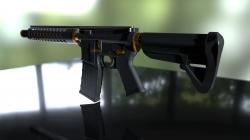 AR-15 Rifle 3D model