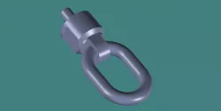 Articulated padeye.