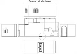 Bedroom with Bathroom