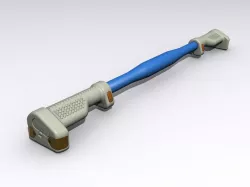Bicycle handlebar grip with LED turn signals