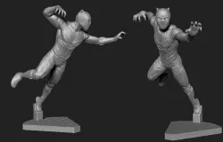 BLACK PANTHER 3D print model 3D model