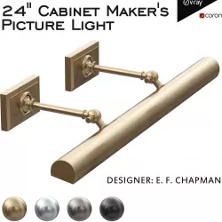 Cabinet Makers Picture Light Low-poly  3D model