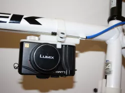 Camera mount for a bike.