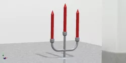candle and stand