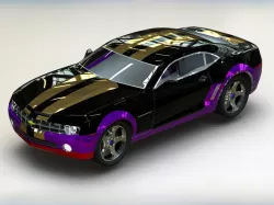 chevrolet camaro with cool colour