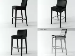 Classic bar stool 3D model