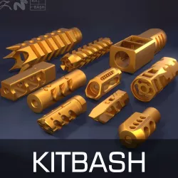 Compensators kitbash PART2 3D model