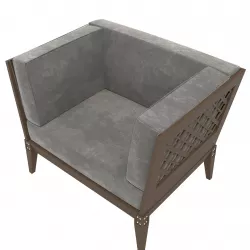 Couch-001 Quadratl Club Chair 3D model