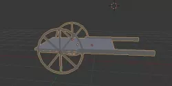 Cow Cart 3d  Model Low Poly Low-poly  3D model