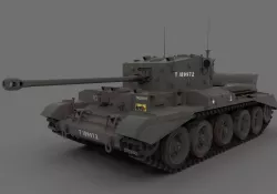 Cromwell Tank WW2 3D model