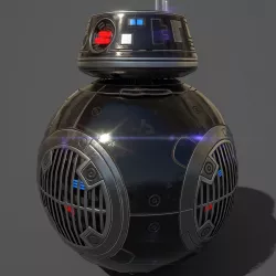Droid BB-9E Low-poly  3D model
