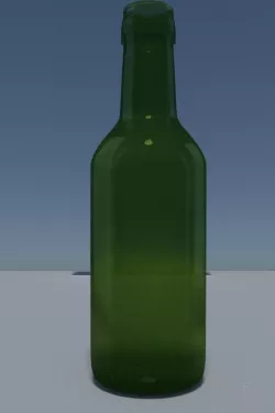 empty bottle  Low-poly  3D model