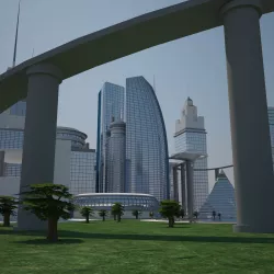 Futuristic City 3D model