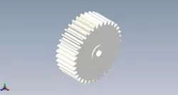 Gear with flat teeth