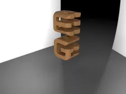 Godel Escher Bach shadow cubes