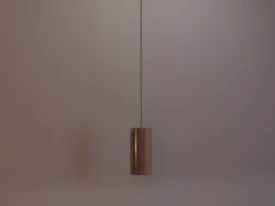 Hanging ceiling wood light 3D model