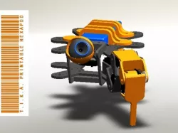 Hexapod Robot printable +/-400x450mm