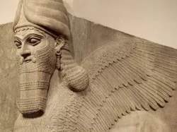 Human-headed winged lion (lamassu)