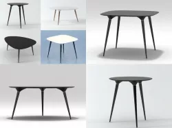 Icicle table series 3D model
